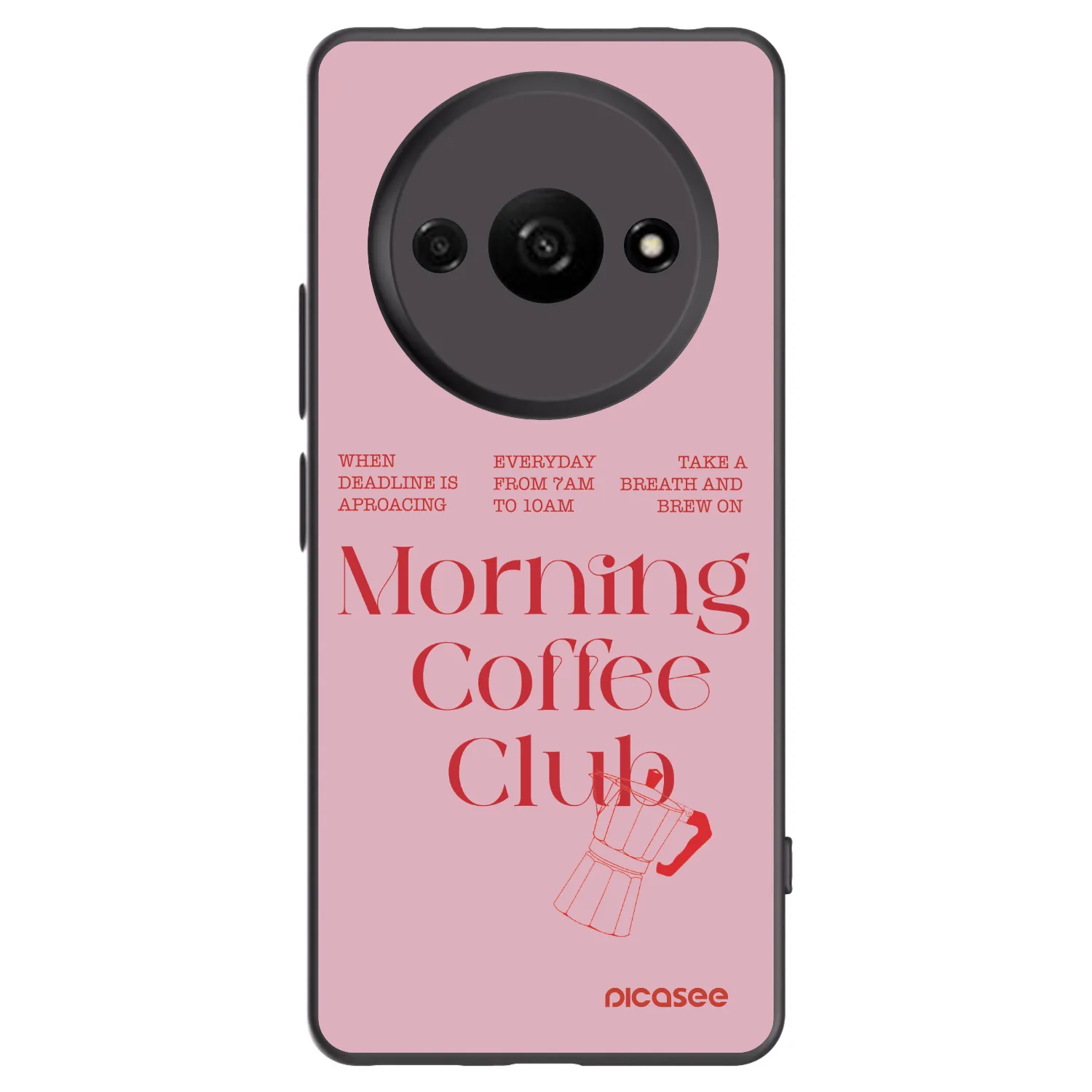 Picasee crna silikonska maskica za Xiaomi Redmi A3 - Morning
