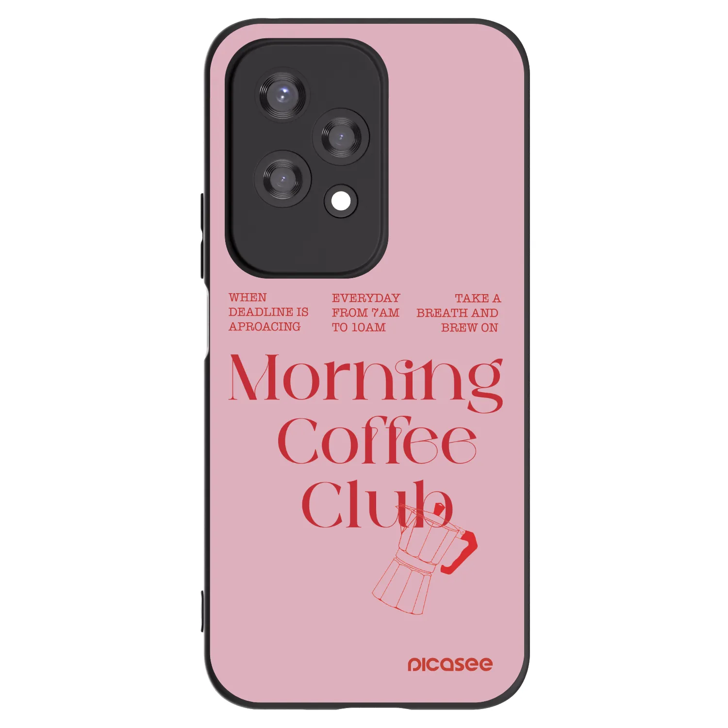 Picasee crna silikonska maskica za Honor 200 Lite - Morning