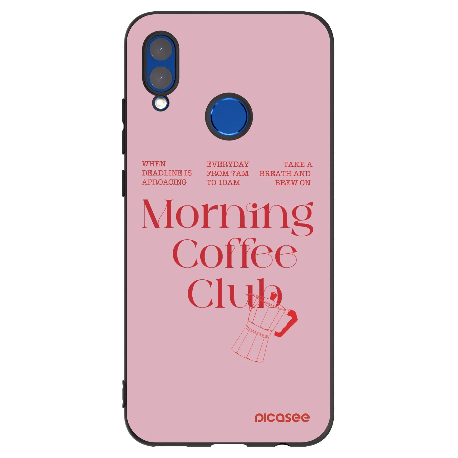 Picasee crna silikonska maskica za Huawei P Smart 2019 - Morning