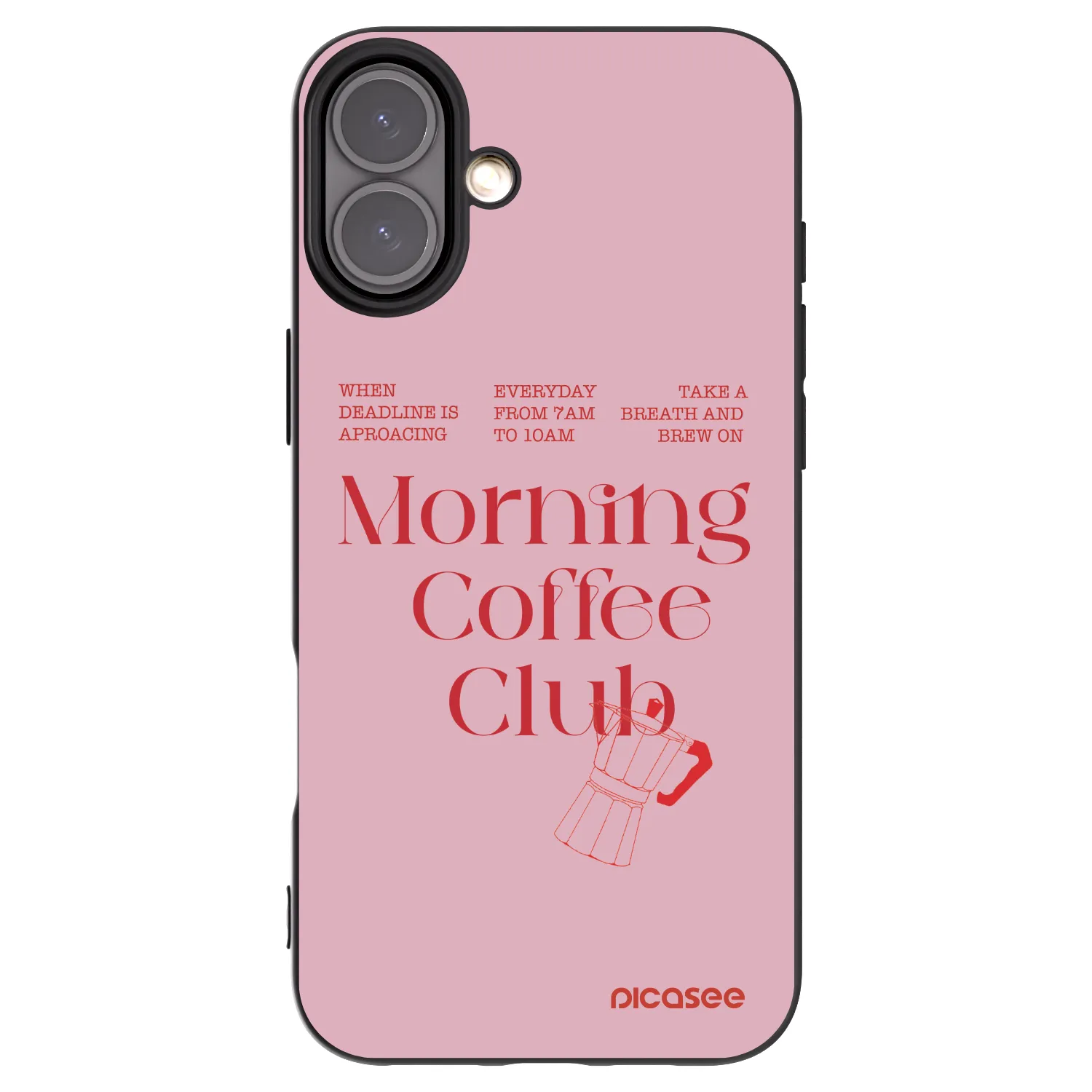 Picasee crna silikonska maskica za Apple iPhone 16 Plus - Morning