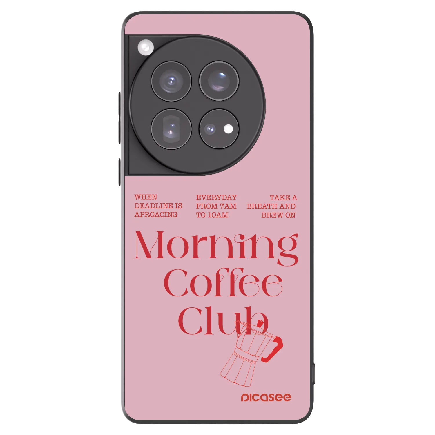 Picasee crna silikonska maskica za OnePlus 12 5G - Morning