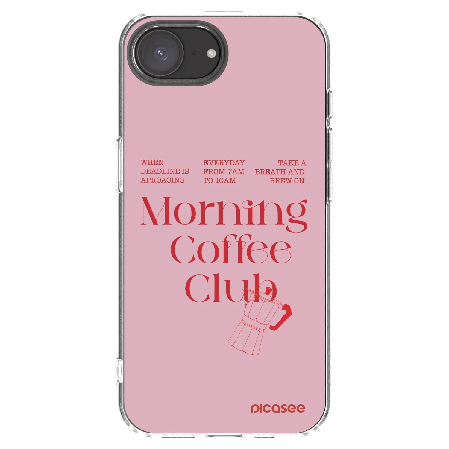 Picasee silikonska prozirna maskica za Apple iPhone 16e - Morning