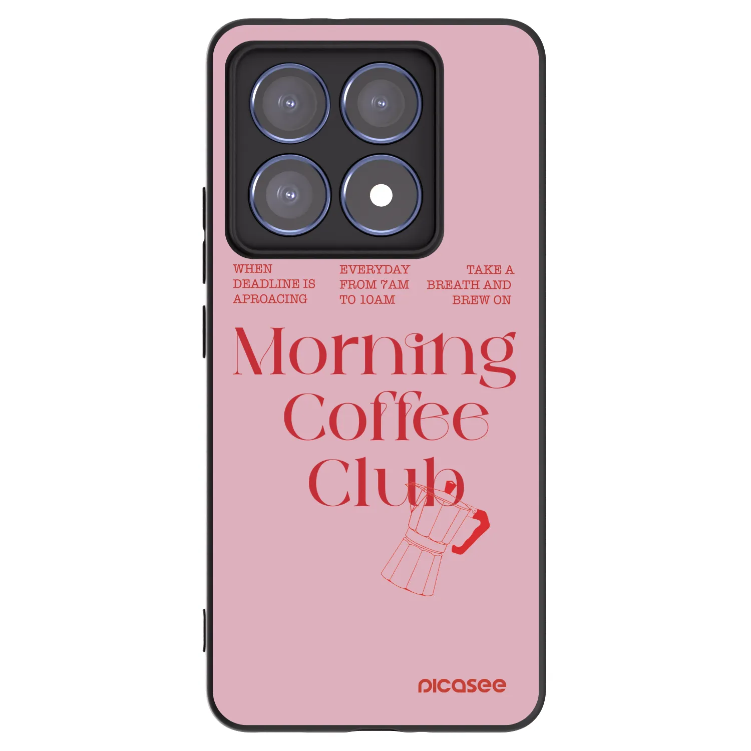 Picasee crna silikonska maskica za Xiaomi 14T Pro - Morning
