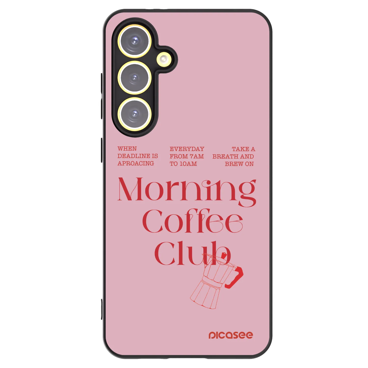 Picasee crna silikonska maskica za Samsung Galaxy S24 FE S721B - Morning