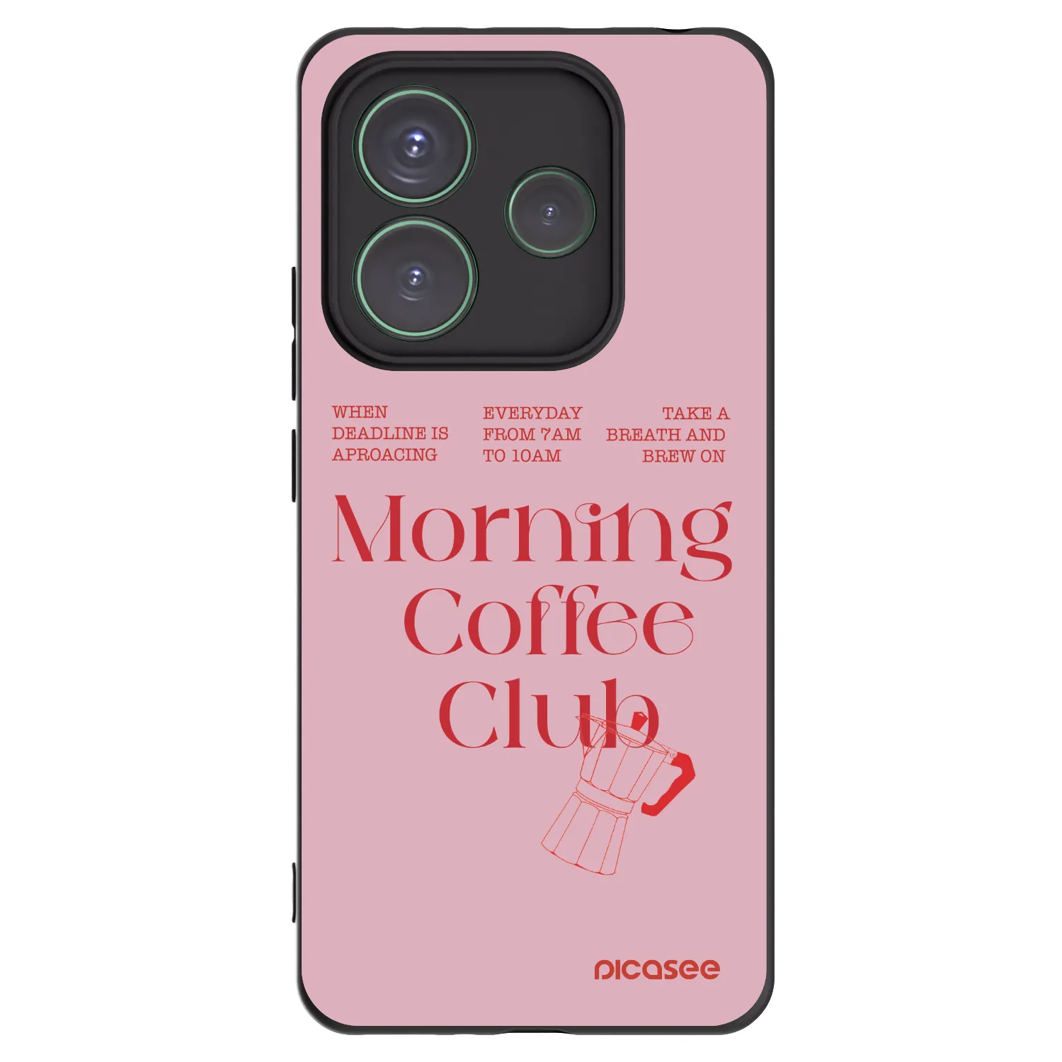 Picasee crna silikonska maskica za Xiaomi Redmi Note 14 5G - Morning