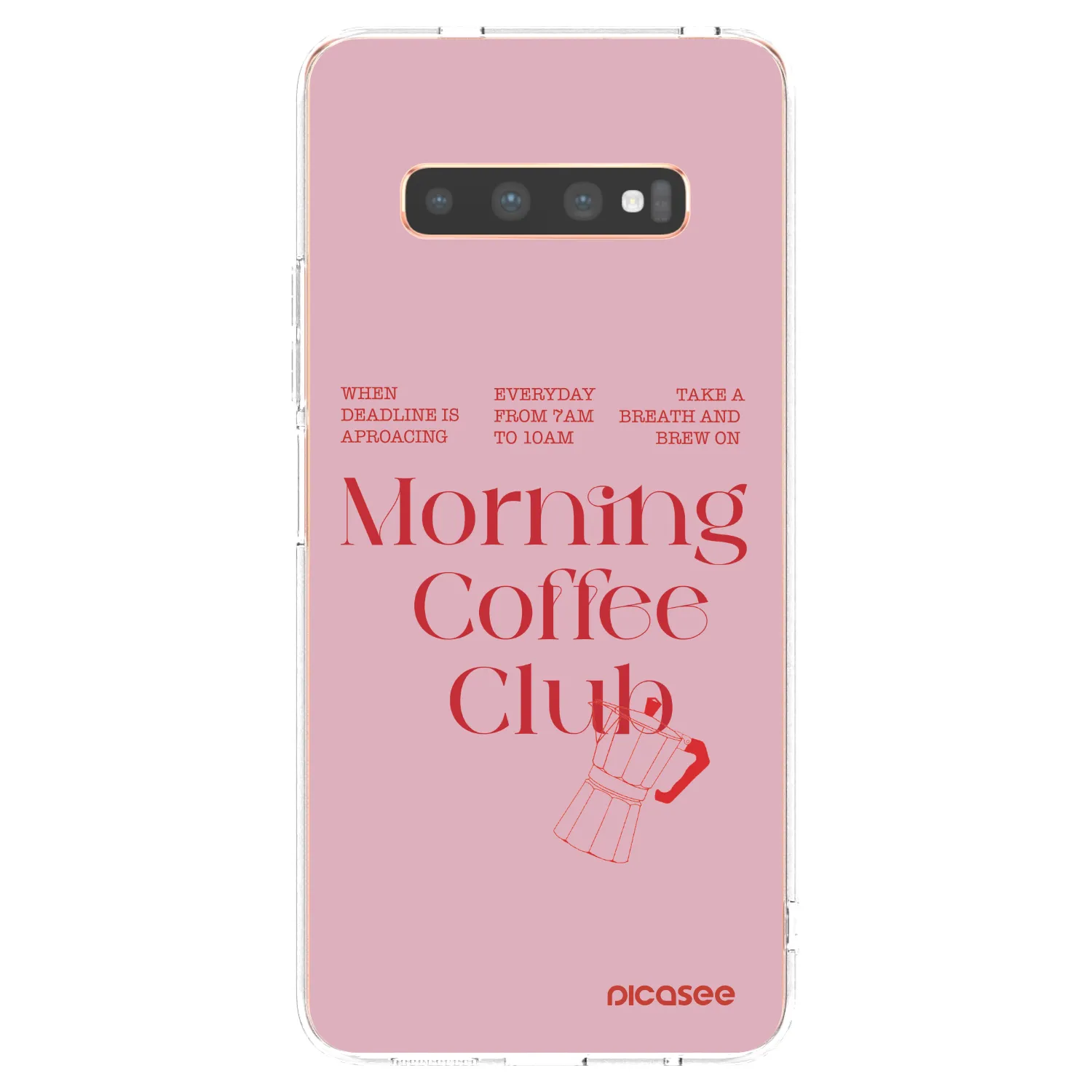 Picasee silikonska prozirna maskica za Samsung Galaxy S10 Plus G975 - Morning