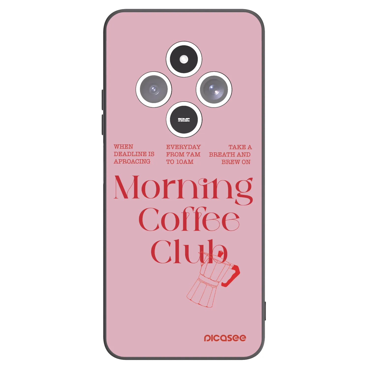 Picasee crna silikonska maskica za Xiaomi Redmi 14C - Morning