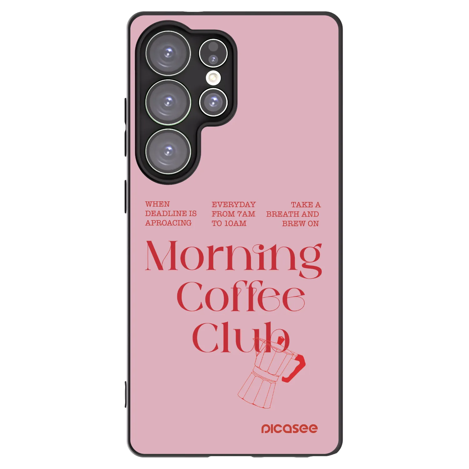 Picasee crna silikonska maskica za Samsung Galaxy S25 Ultra 5G - Morning