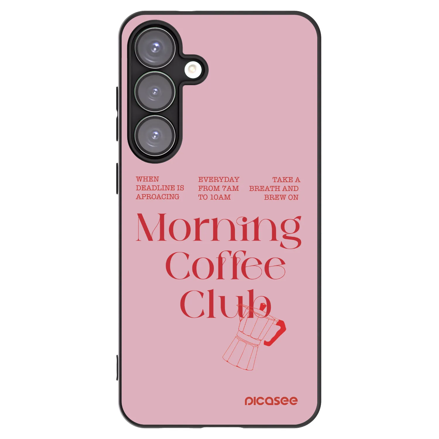 Picasee crna silikonska maskica za Samsung Galaxy S25+ 5G - Morning
