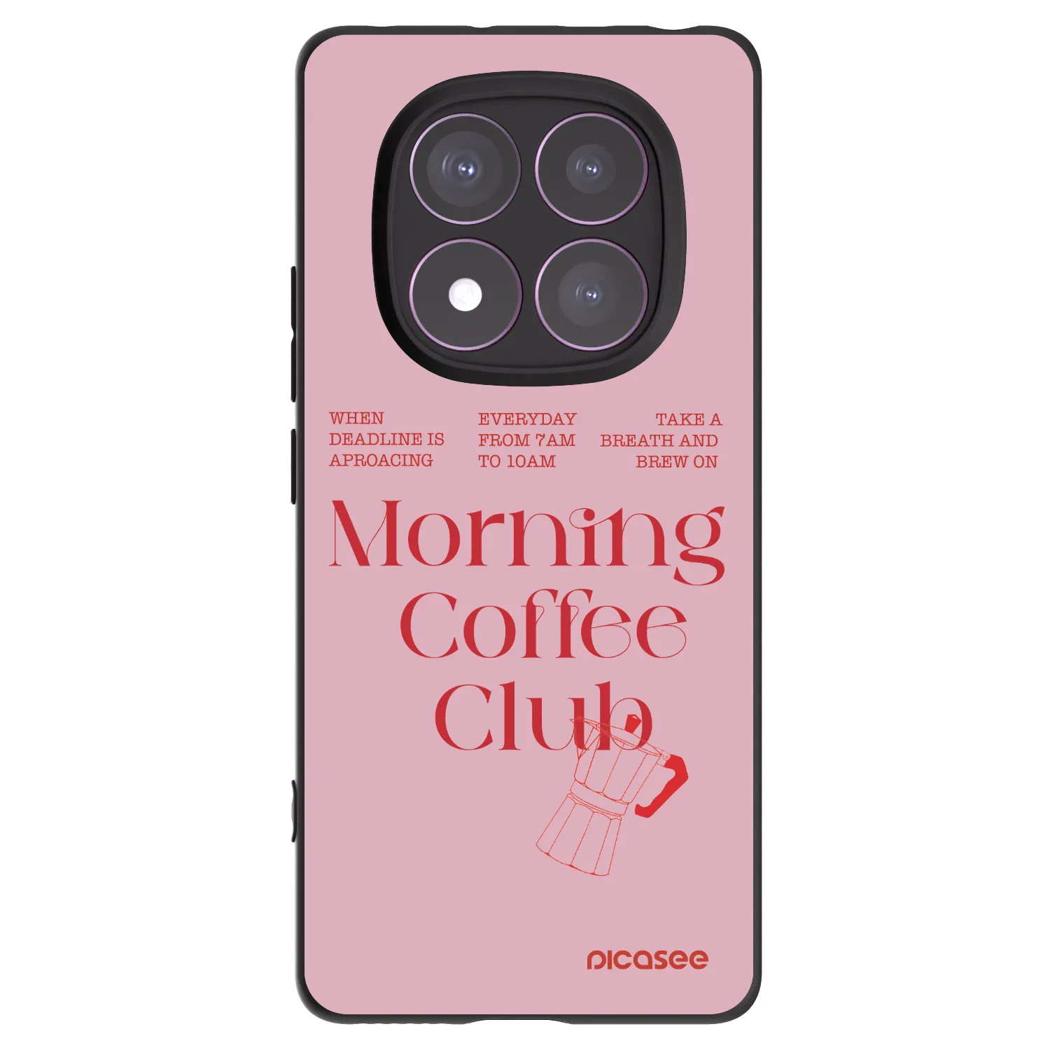 Picasee crna silikonska maskica za Xiaomi Redmi Note 14 Pro 4G - Morning
