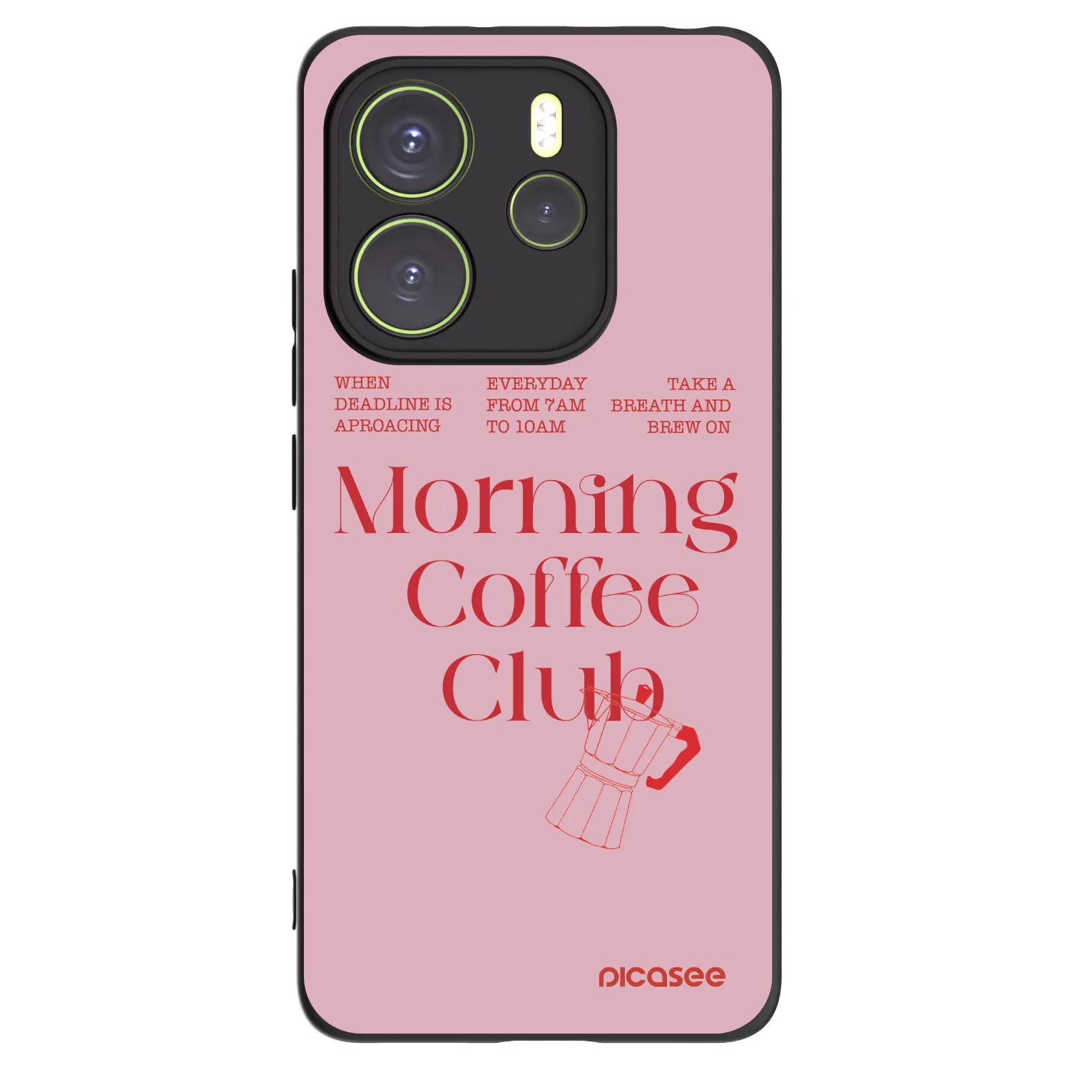 Picasee crna silikonska maskica za Xiaomi Redmi Note 14 4G - Morning