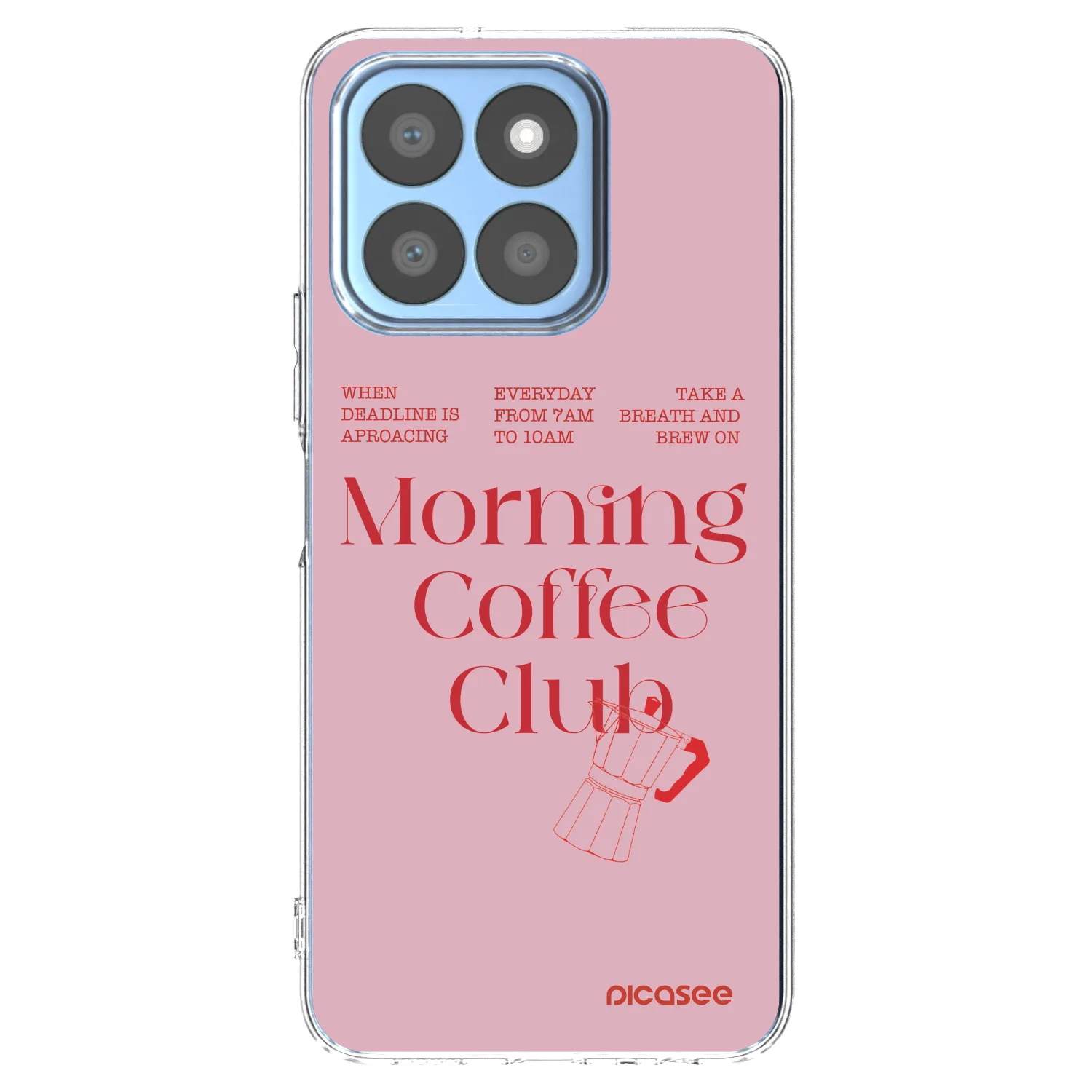 Picasee silikonska prozirna maskica za Honor X8c - Morning