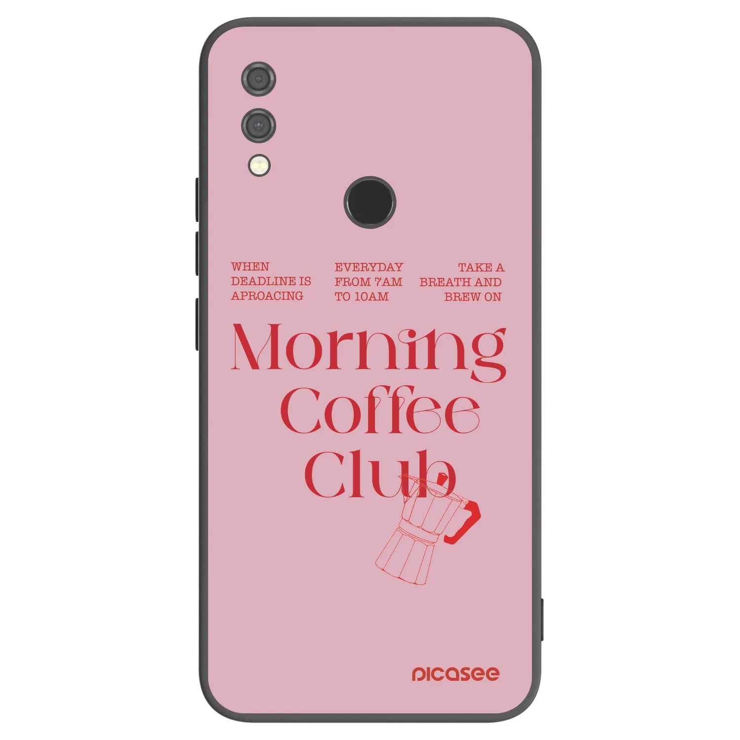 Picasee crna silikonska maskica za Xiaomi Redmi Note 7 - Morning