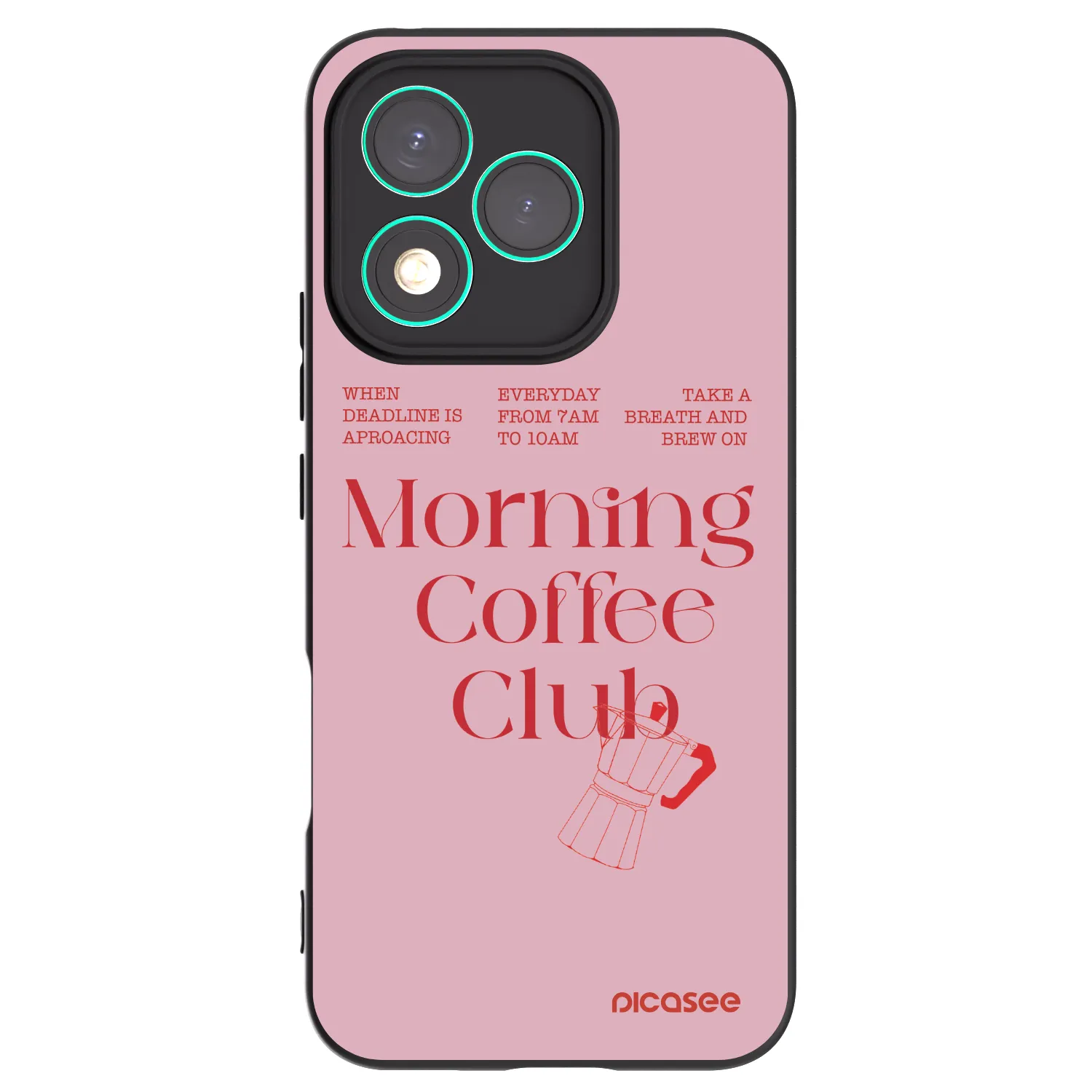 Picasee crna silikonska maskica za Honor 400 Lite 5G - Morning