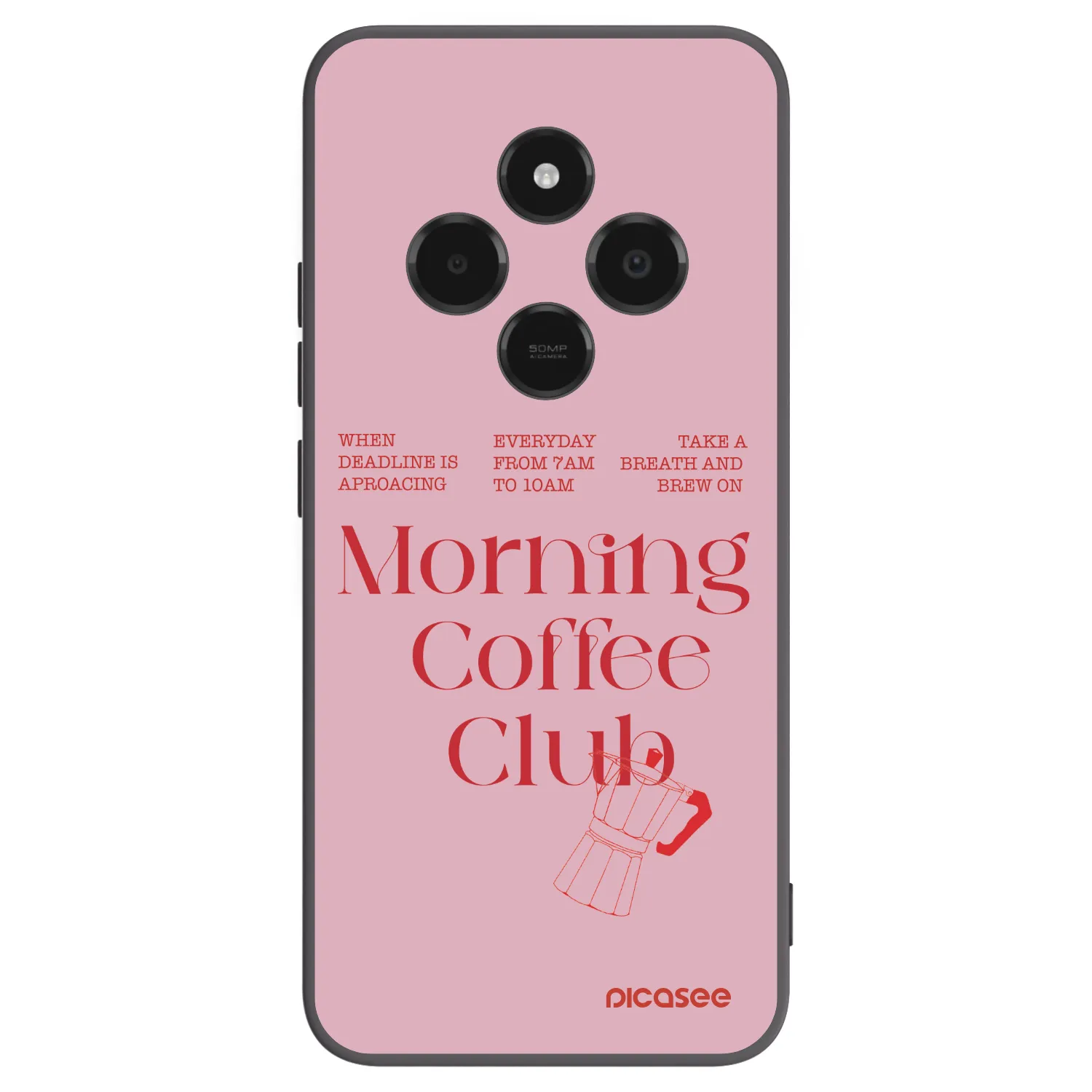 Picasee crna silikonska maskica za Xiaomi Poco C75 - Morning