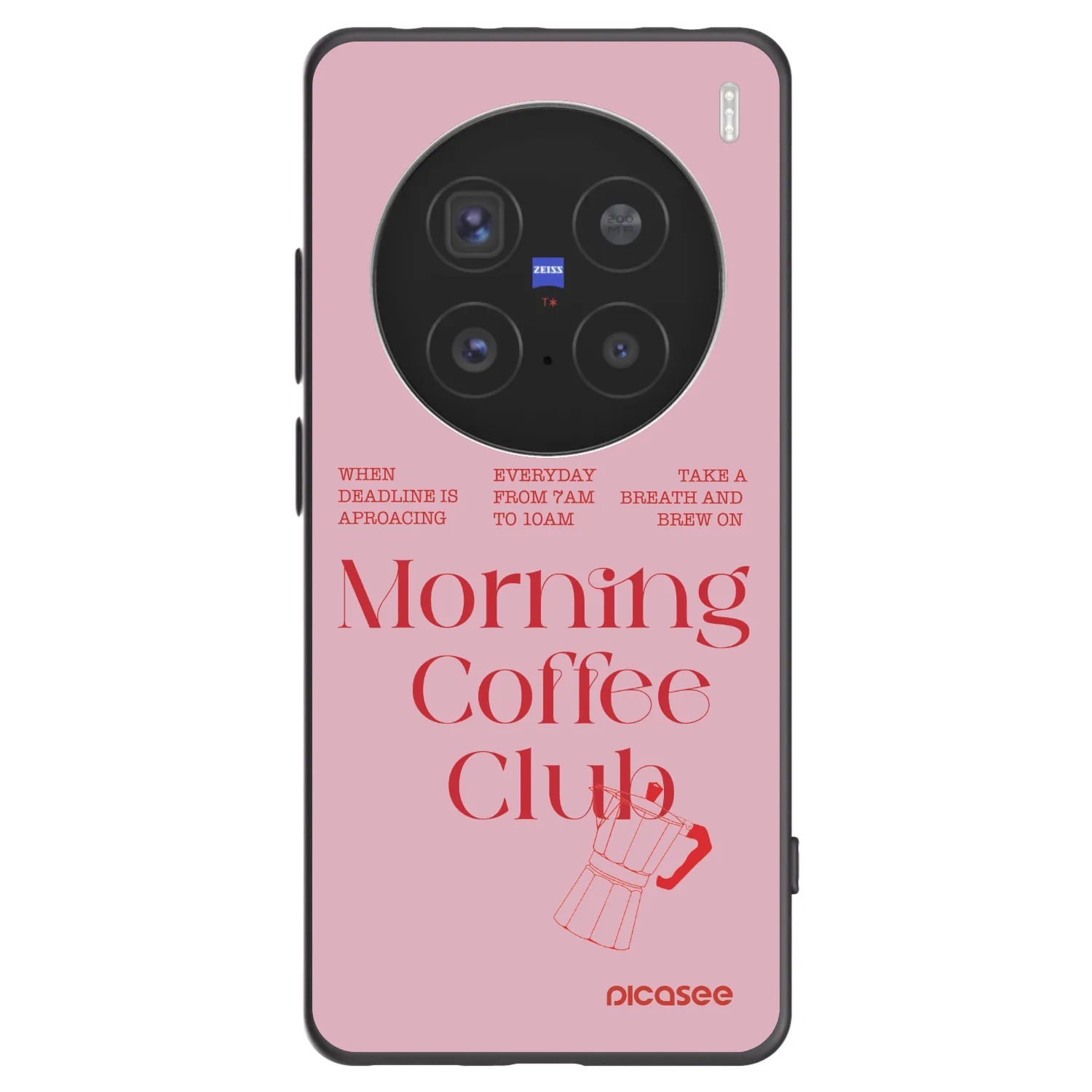Picasee crna silikonska maskica za Vivo X200 Pro - Morning