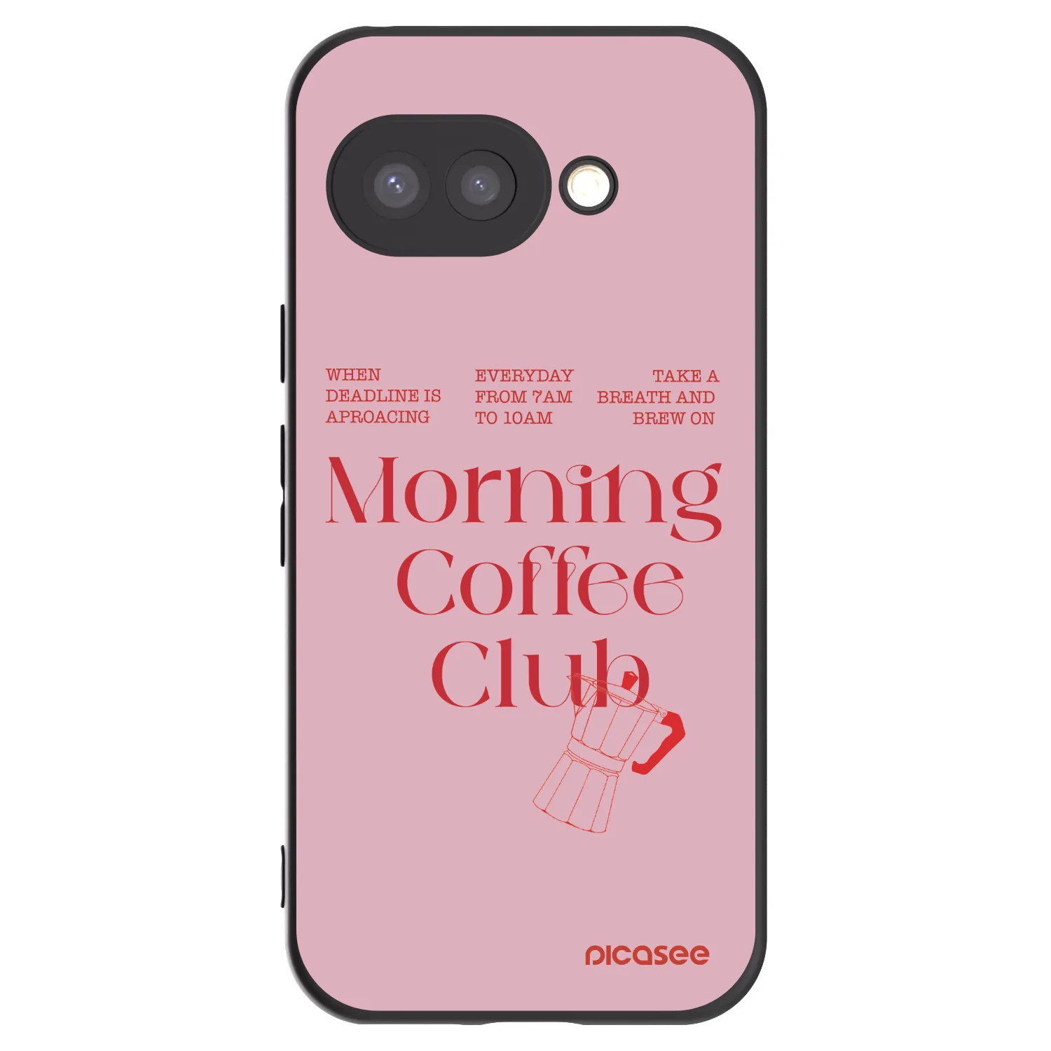 Picasee crna silikonska maskica za Google Pixel 9a - Morning