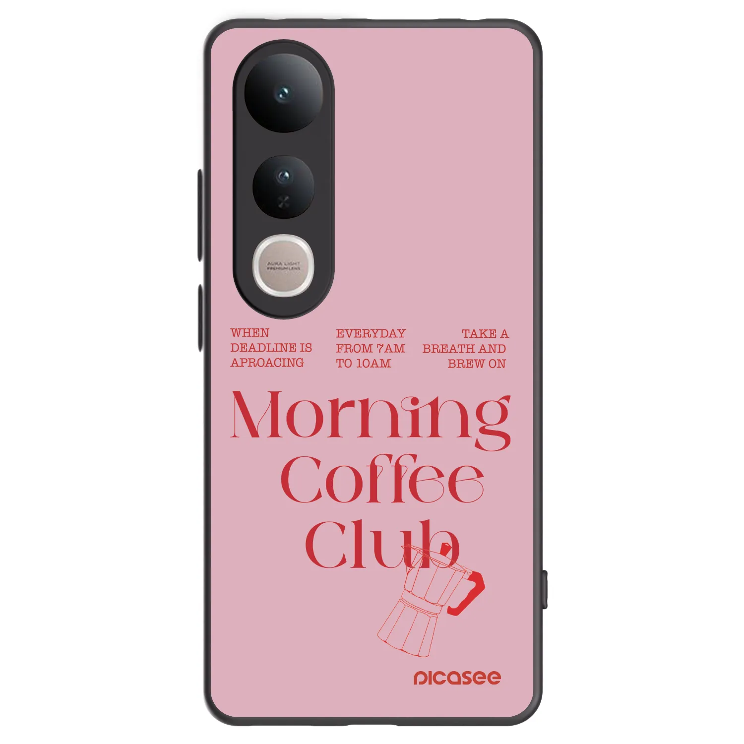 Picasee crna silikonska maskica za Vivo V50 Lite 5G - Morning