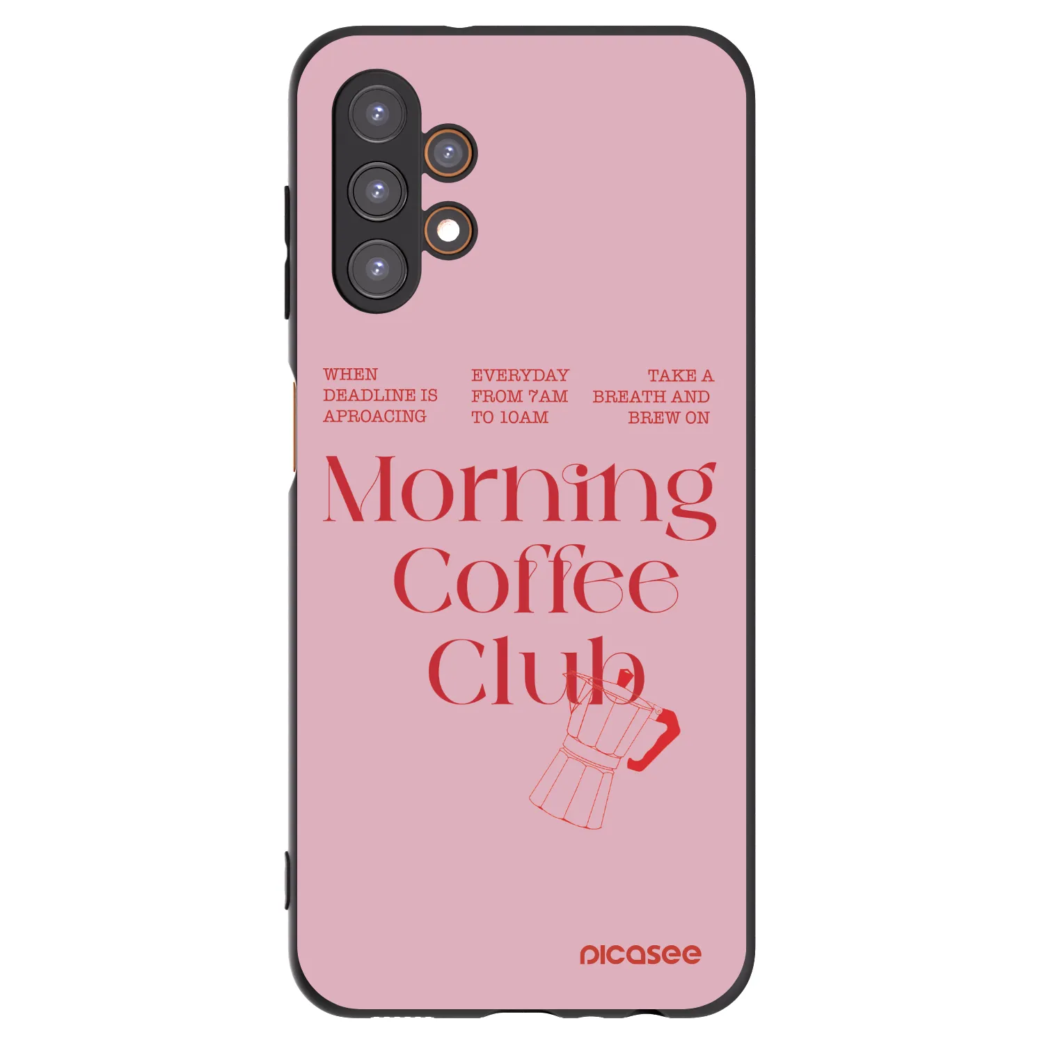 Picasee crna silikonska maskica za Samsung Galaxy A13 5G - Morning
