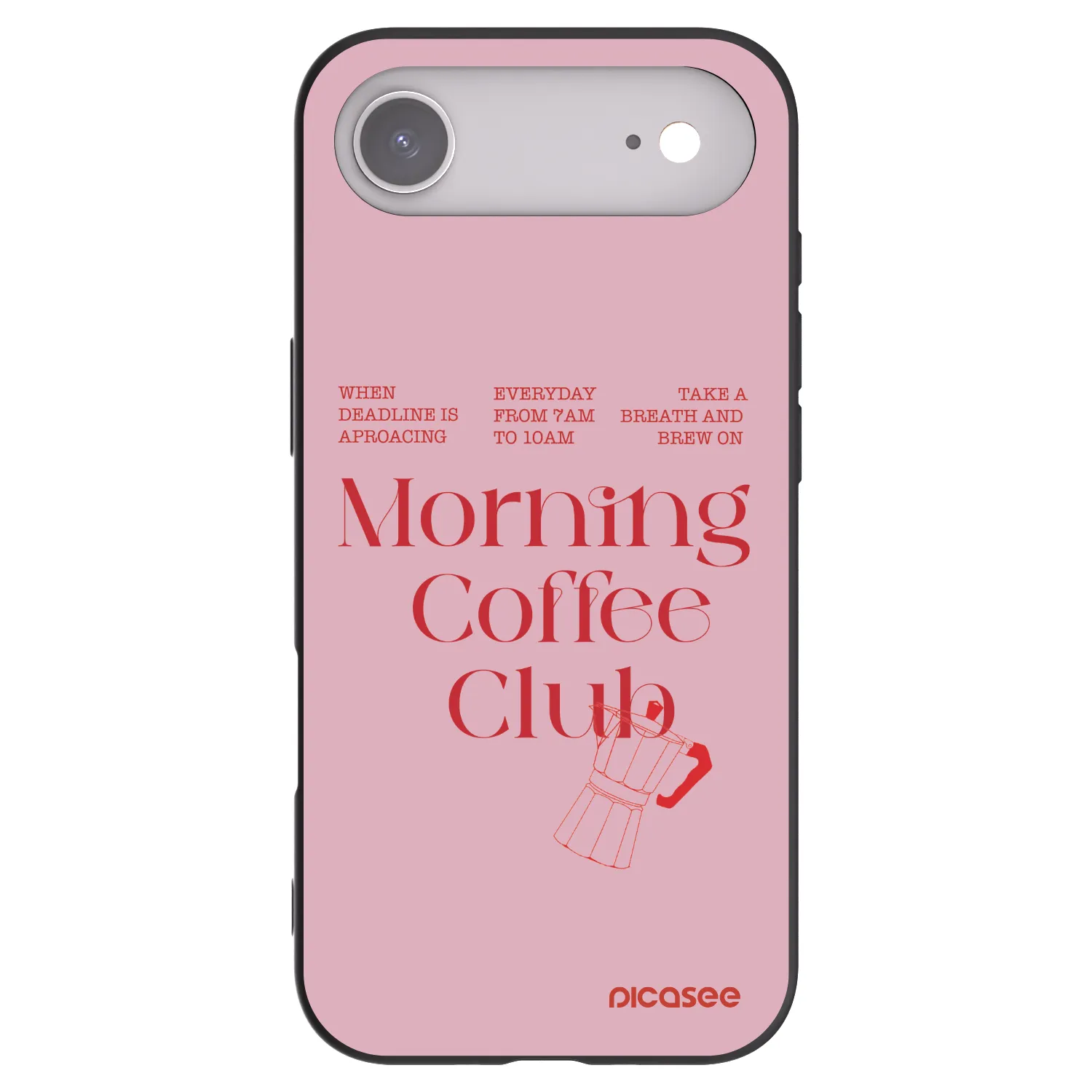 Picasee crna silikonska maskica za Apple iPhone Air - Morning