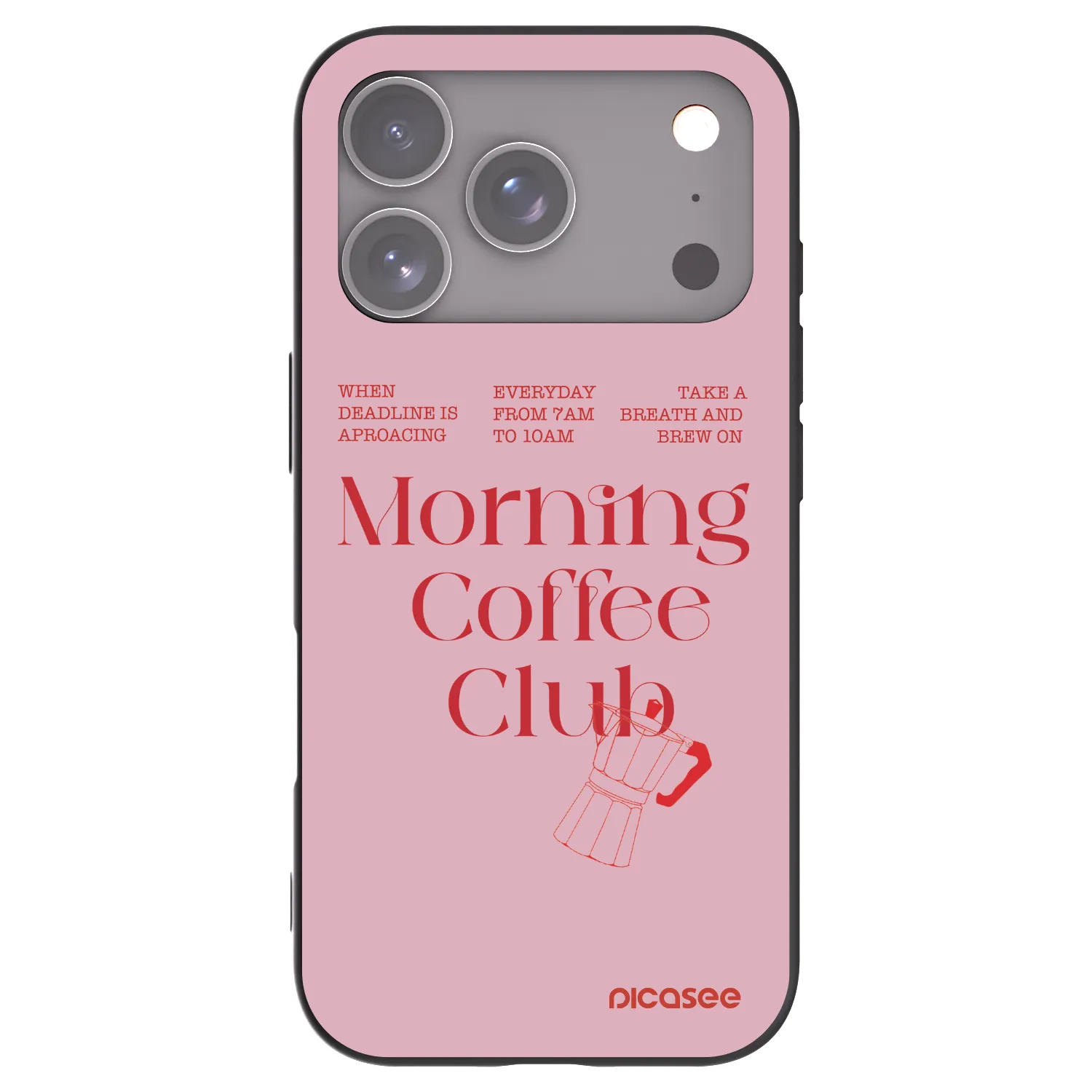 Picasee crna silikonska maskica za Apple iPhone 17 Pro - Morning