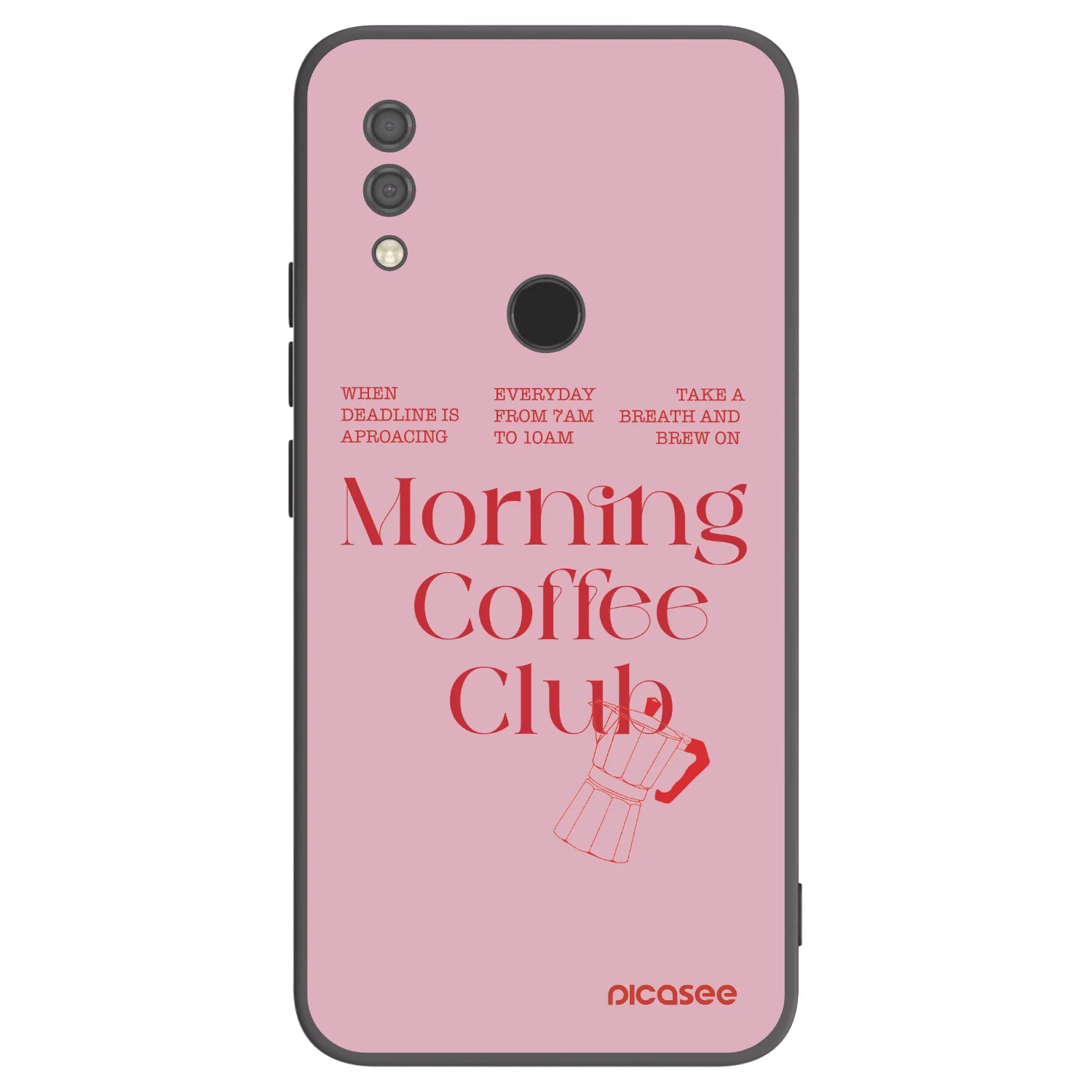 Picasee crna silikonska maskica za Xiaomi Redmi 7 - Morning