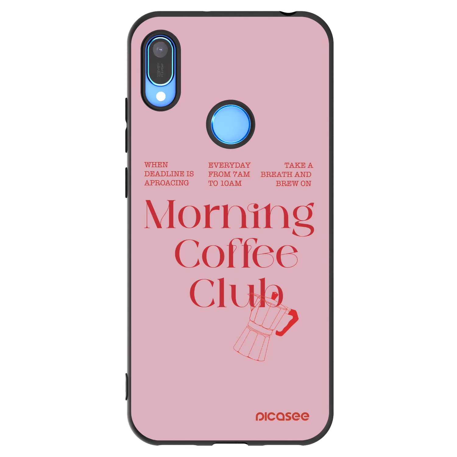 Picasee crna silikonska maskica za Huawei Y6 2019 - Morning