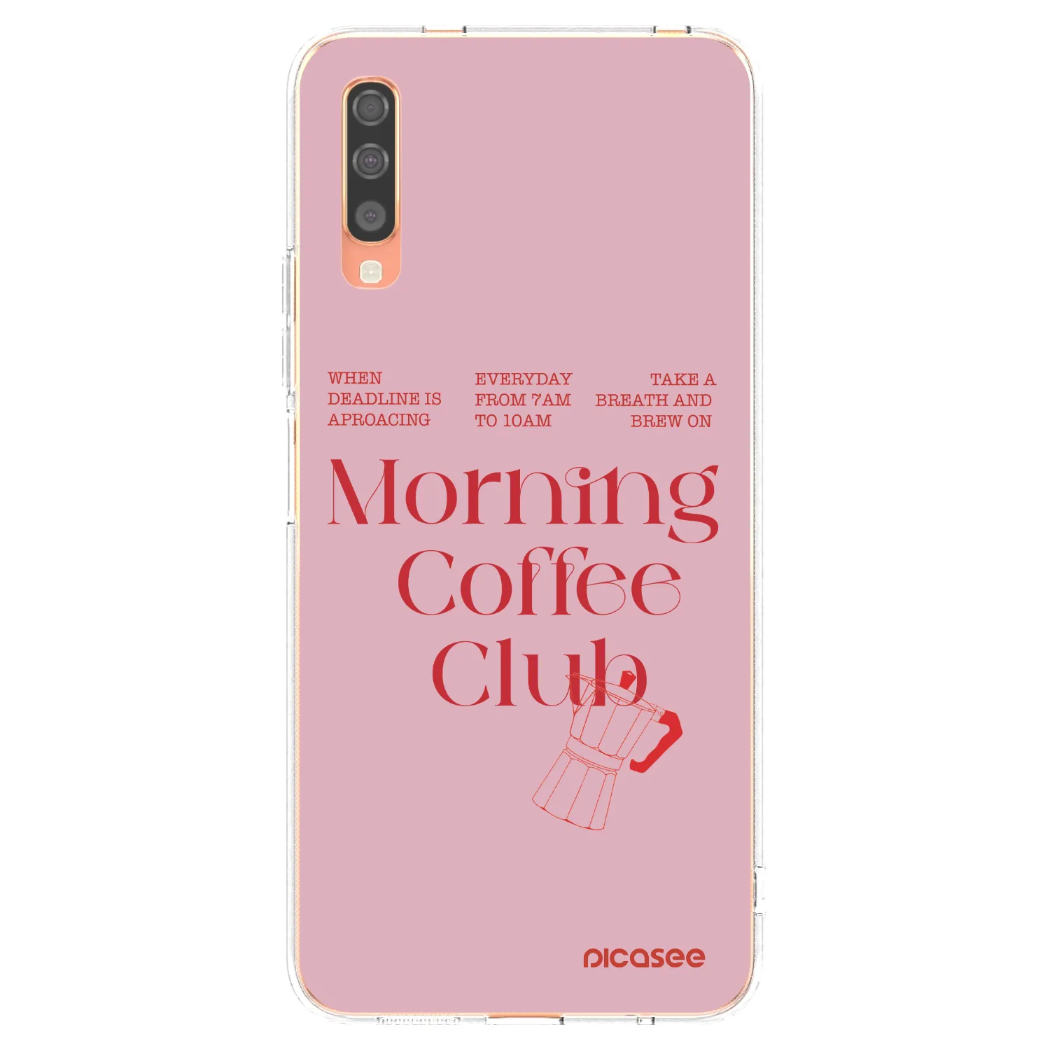 Picasee silikonska prozirna maskica za Samsung Galaxy A70 A705F - Morning