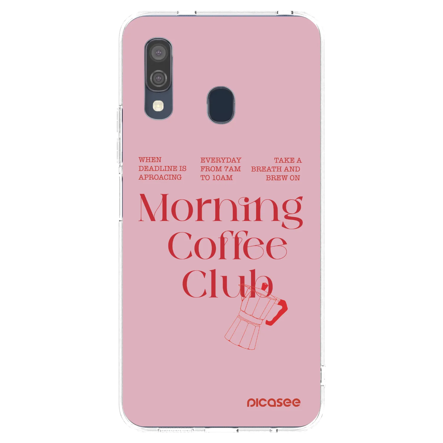 Picasee silikonska prozirna maskica za Samsung Galaxy A40 A405F - Morning