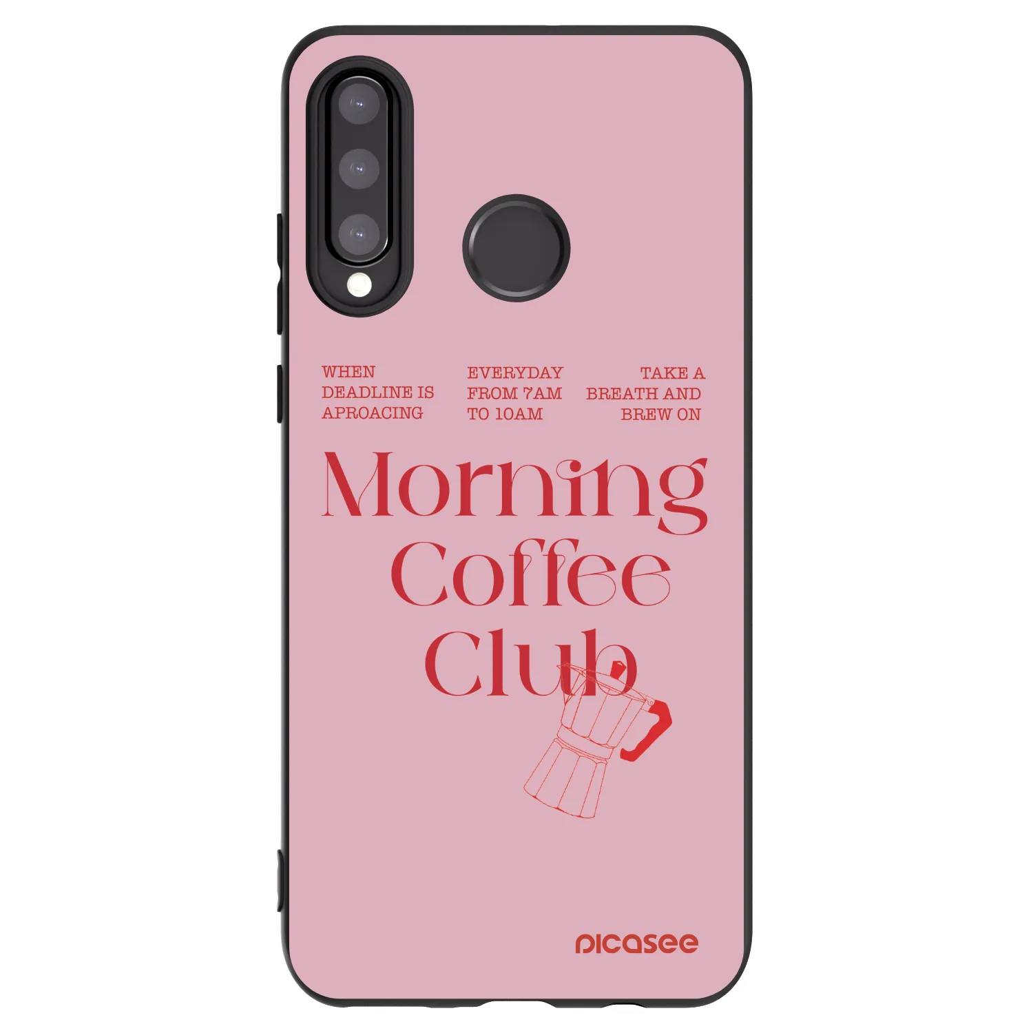 Picasee crna silikonska maskica za Huawei P30 Lite - Morning