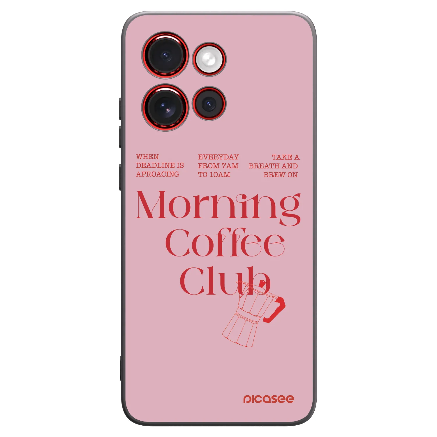 Picasee crna silikonska maskica za Motorola Edge 60 Neo 5G - Morning