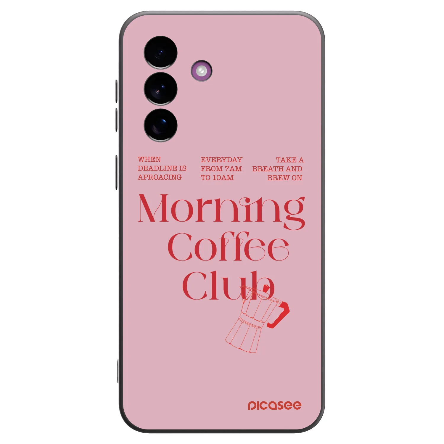Picasee crna silikonska maskica za Samsung Galaxy A37 - Morning