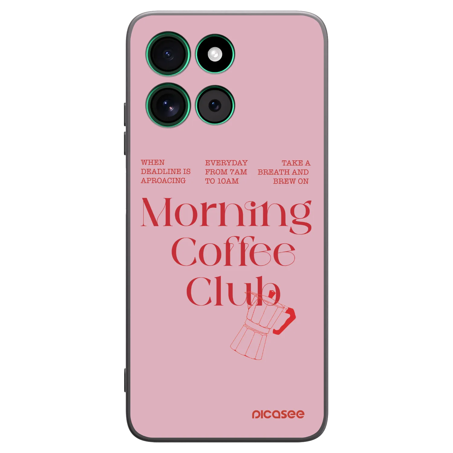 Picasee crna silikonska maskica za Motorola Moto G57 Power - Morning