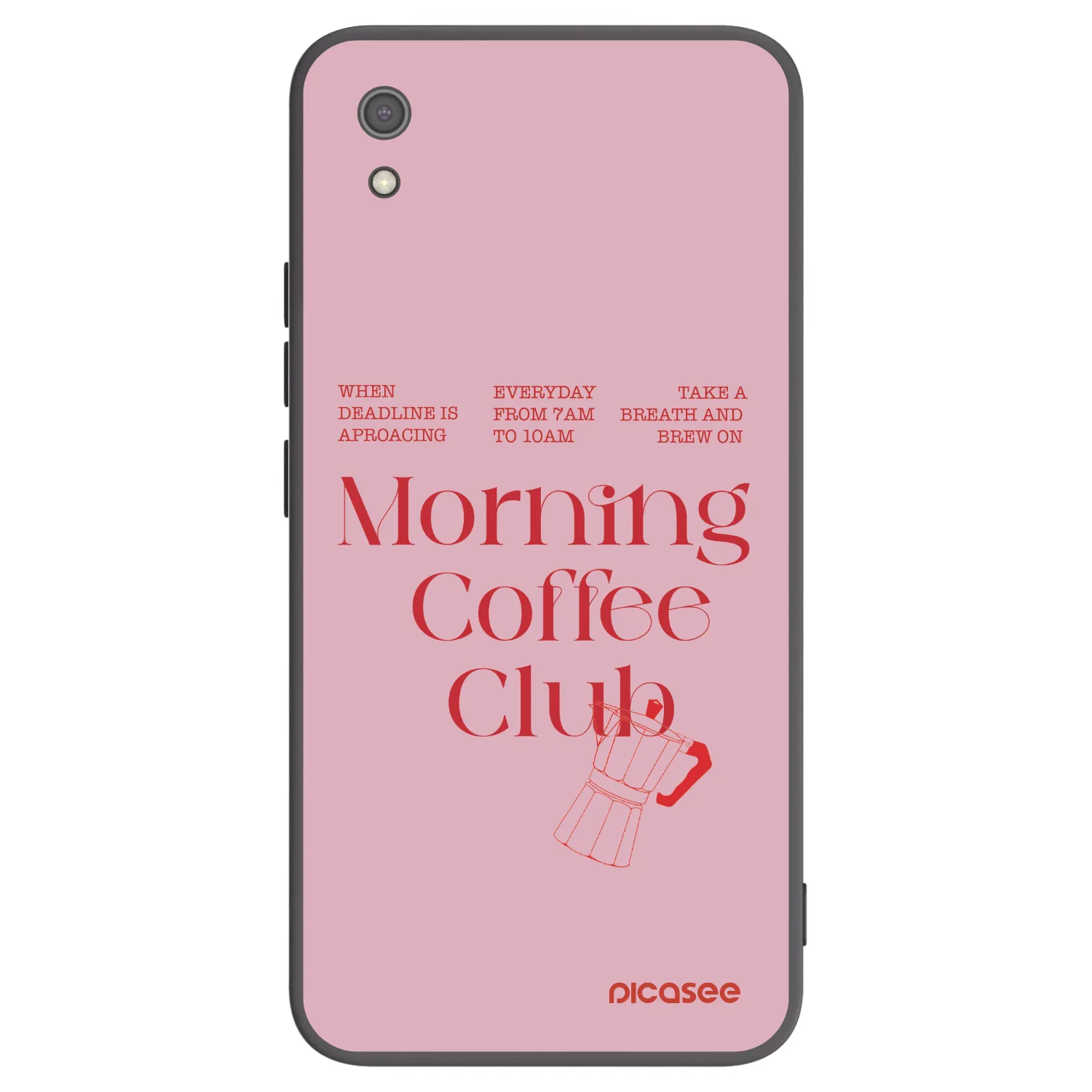 Picasee crna silikonska maskica za Xiaomi Redmi 7A - Morning