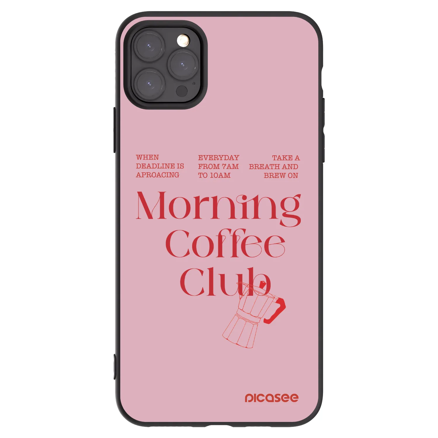 Picasee crna silikonska maskica za Apple iPhone 11 Pro Max - Morning