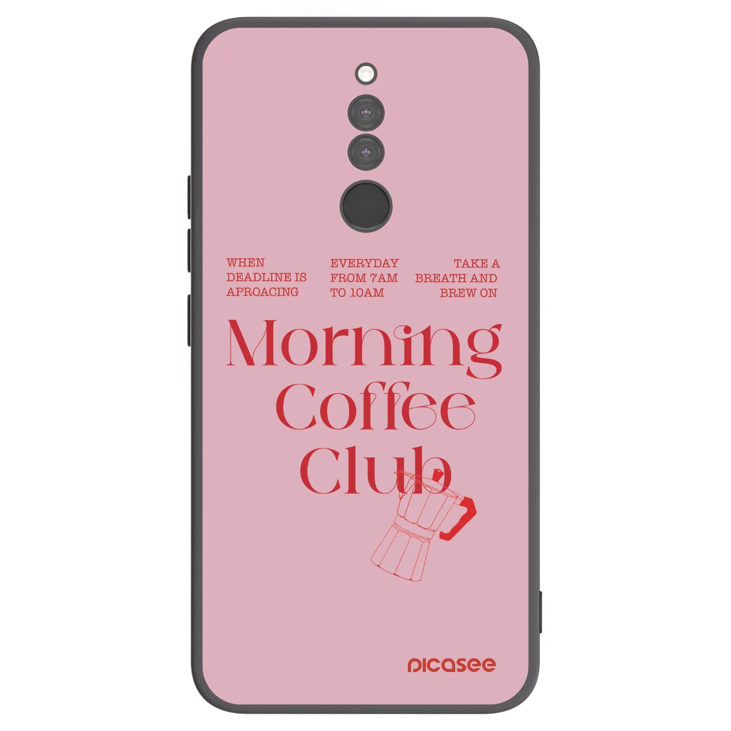 Picasee crna silikonska maskica za Xiaomi Redmi 8 - Morning