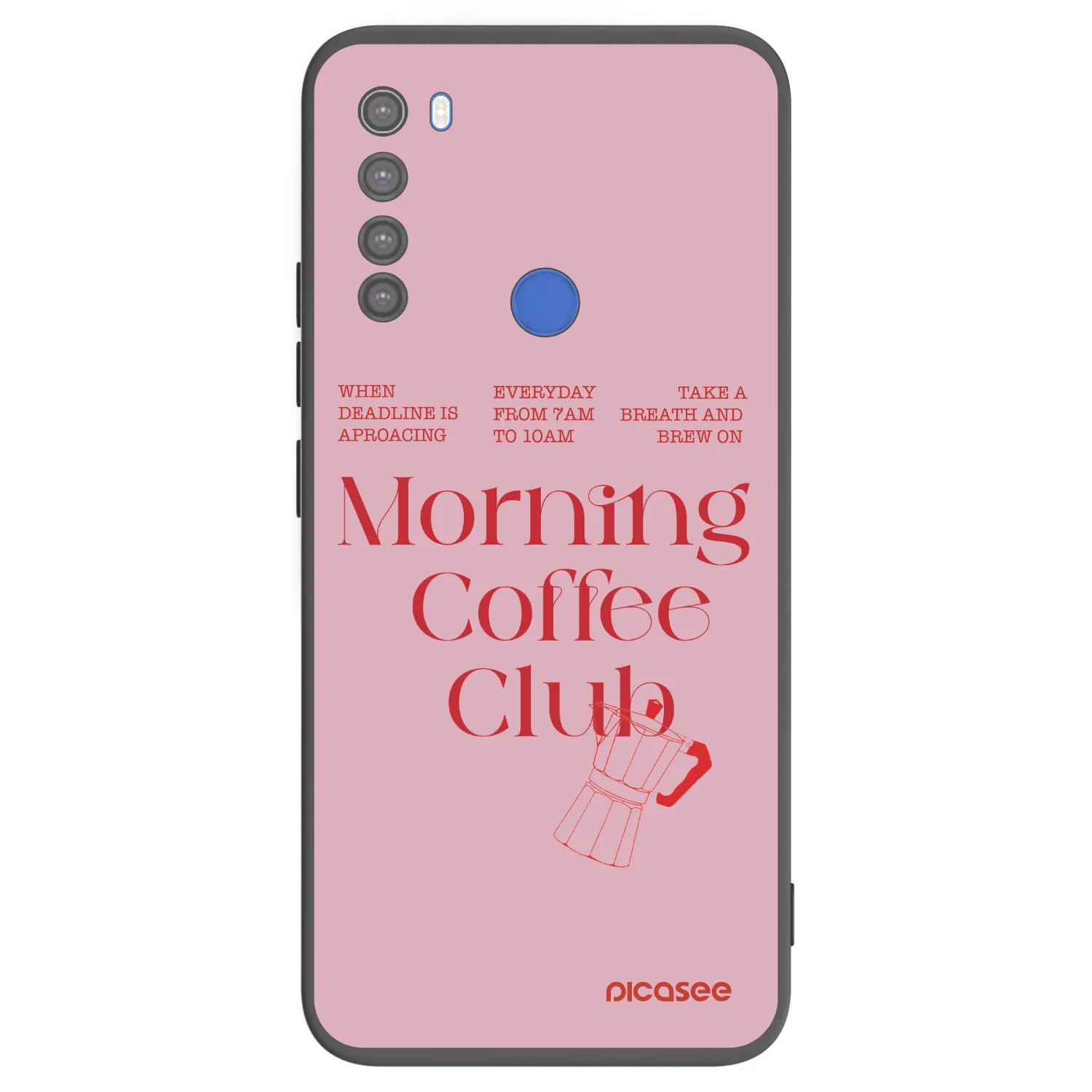 Picasee crna silikonska maskica za Xiaomi Redmi Note 8T - Morning