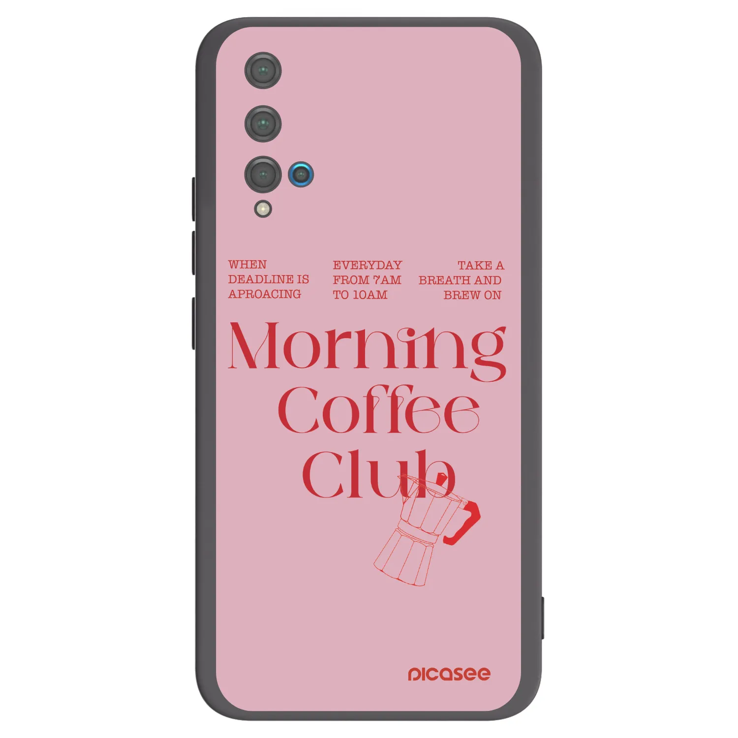 Picasee crna silikonska maskica za Huawei Nova 5T - Morning