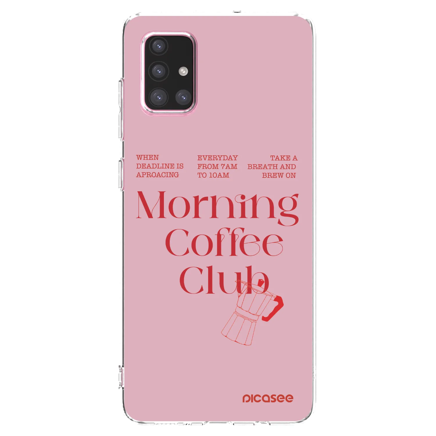 Picasee silikonska prozirna maskica za Samsung Galaxy A71 A715F - Morning