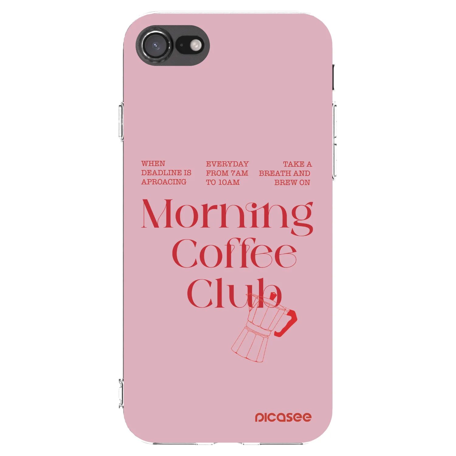 Picasee silikonska prozirna maskica za Apple iPhone SE 2020 - Morning