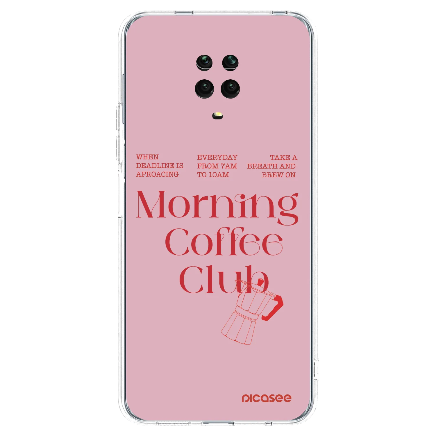 Picasee silikonska prozirna maskica za Xiaomi Redmi Note 9 Pro - Morning