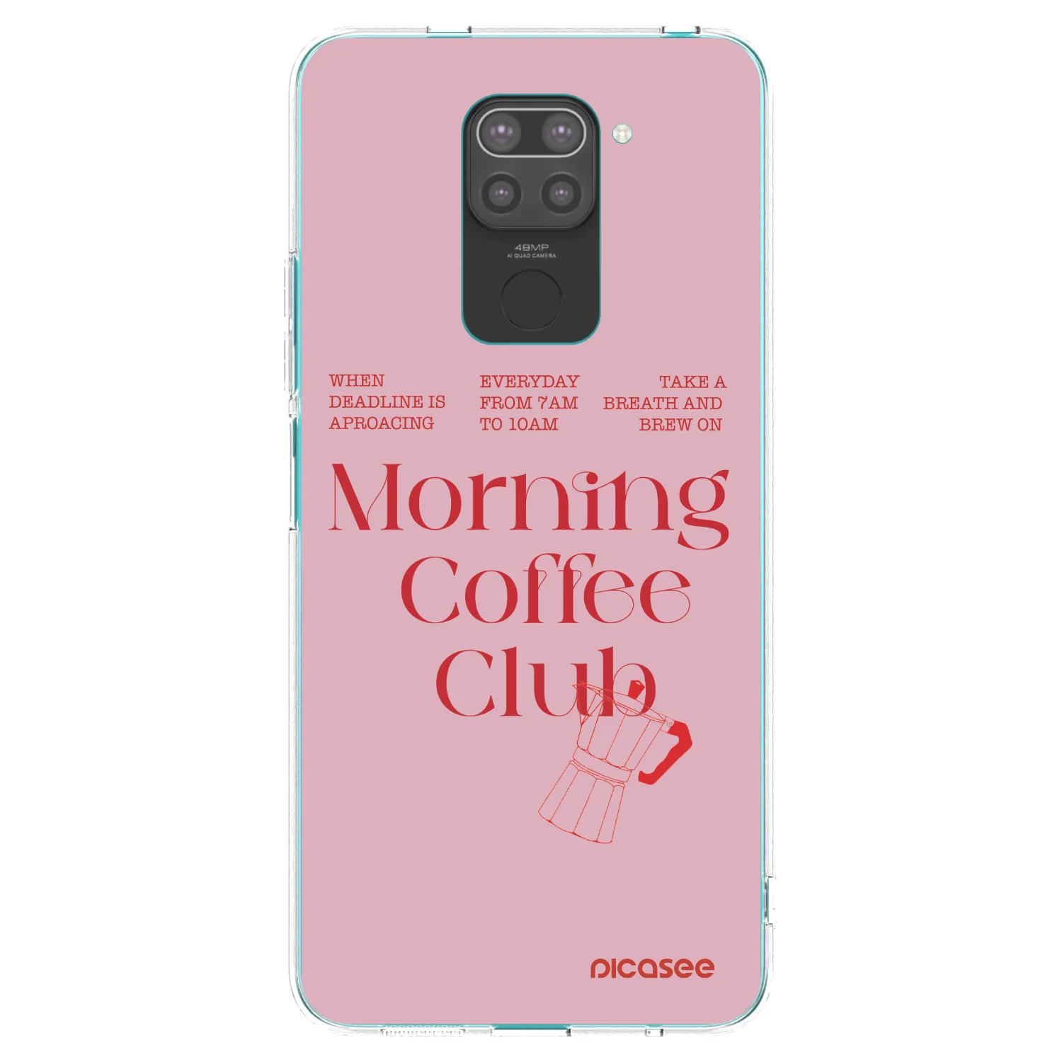 Picasee crna silikonska maskica za Xiaomi Redmi Note 9 - Morning