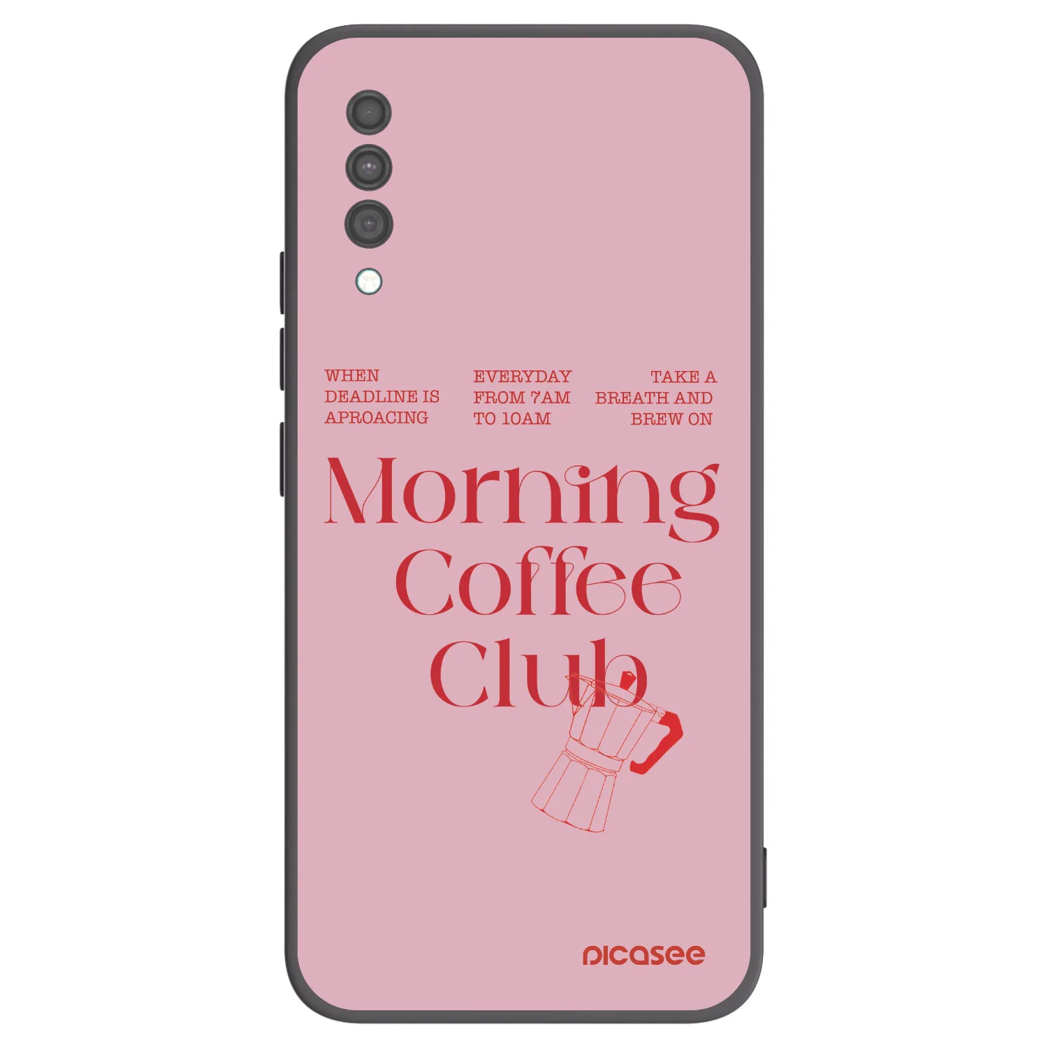 Picasee crna silikonska maskica za Samsung Galaxy A30s A307F - Morning