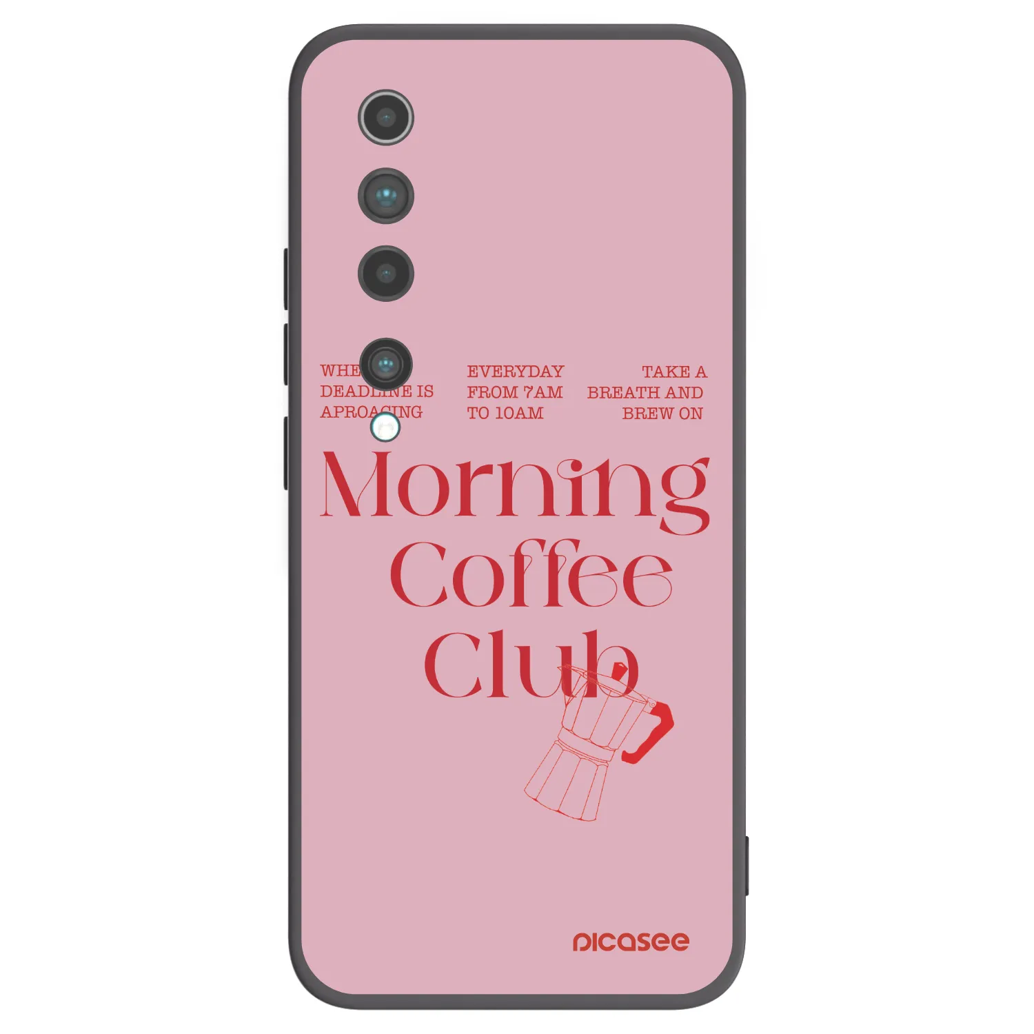Picasee crna silikonska maskica za Xiaomi Mi 10 - Morning