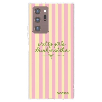 Picasee silikonska prozirna maskica za Samsung Galaxy Note 20 Ultra - Pretty matcha