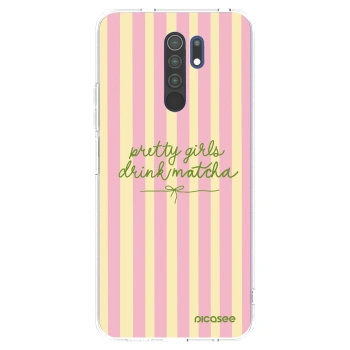 Picasee silikonska prozirna maskica za Xiaomi Redmi 9 - Pretty matcha