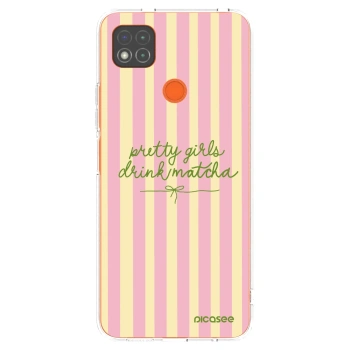 Picasee silikonska prozirna maskica za Xiaomi Redmi 9C - Pretty matcha