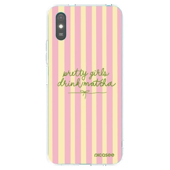 Picasee silikonska prozirna maskica za Xiaomi Redmi 9A - Pretty matcha