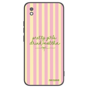 Picasee crna silikonska maskica za Xiaomi Redmi 9AT - Pretty matcha