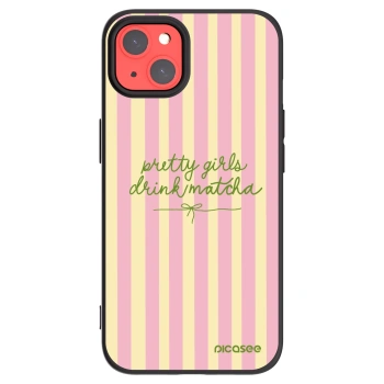 Picasee crna silikonska maskica za Apple iPhone 13 - Pretty matcha